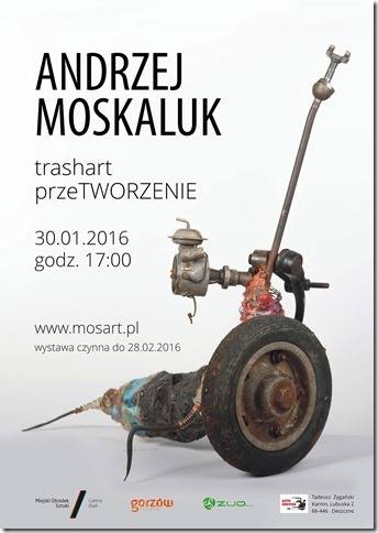 plakat - wystawa Andrzej Moskaluk