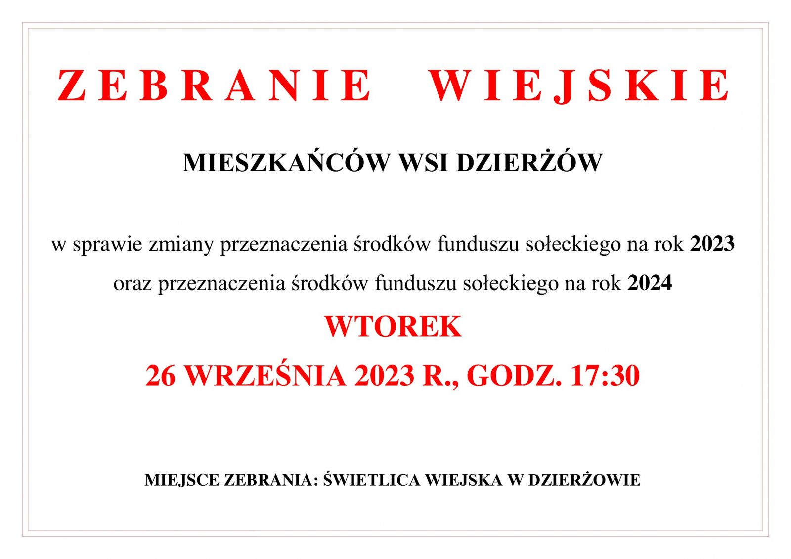 zebranie wiejskie