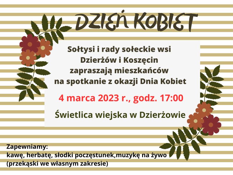 dzien kobiet Dzierzow