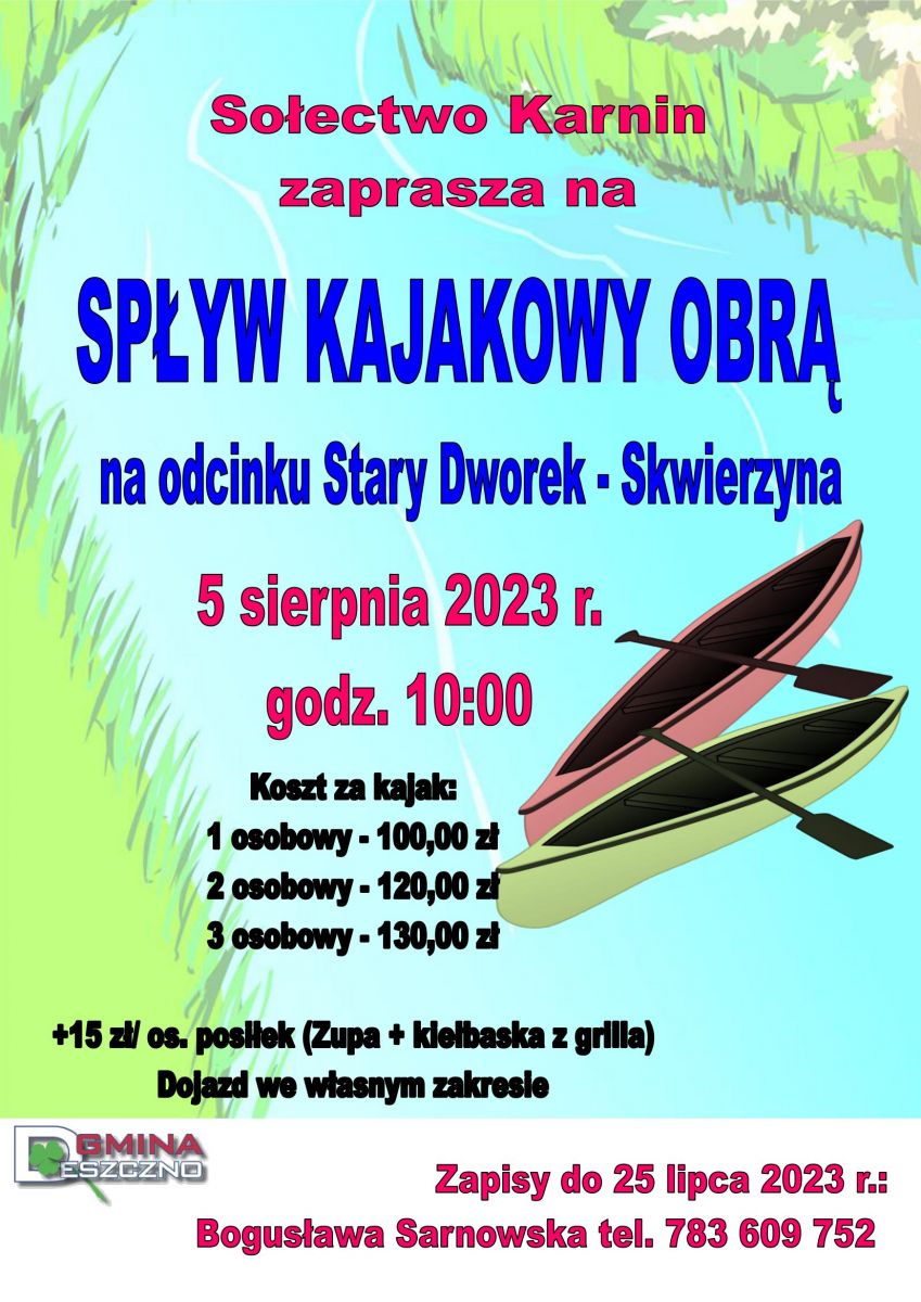 spływ kajakowy 