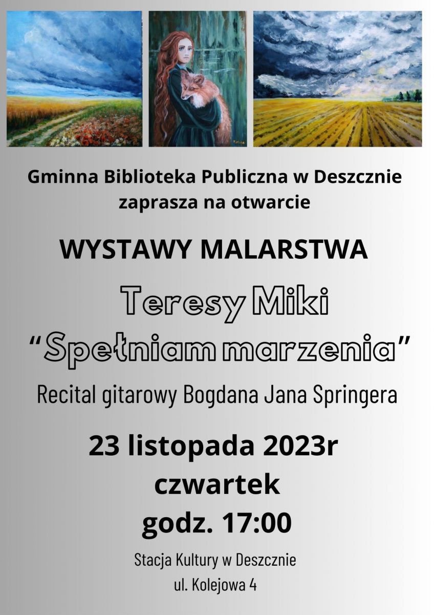 wystawa malarstwa Teresy Miki