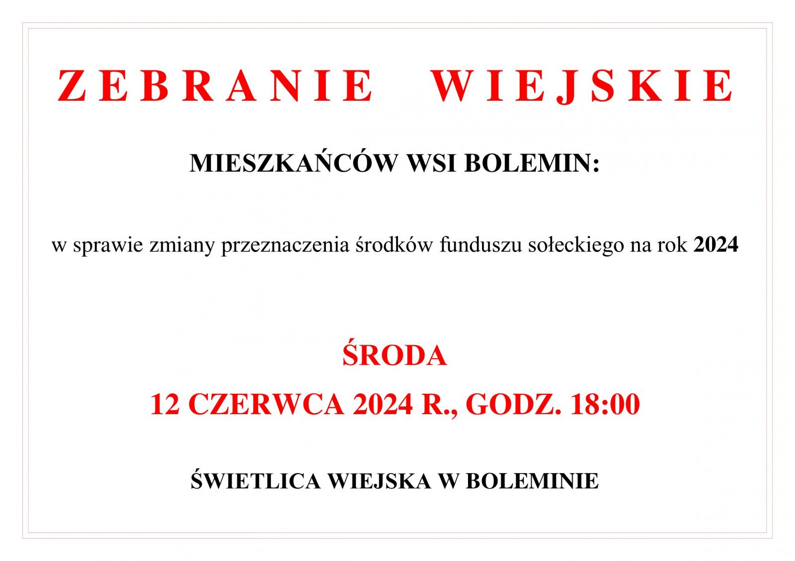 zebranie wiejskie