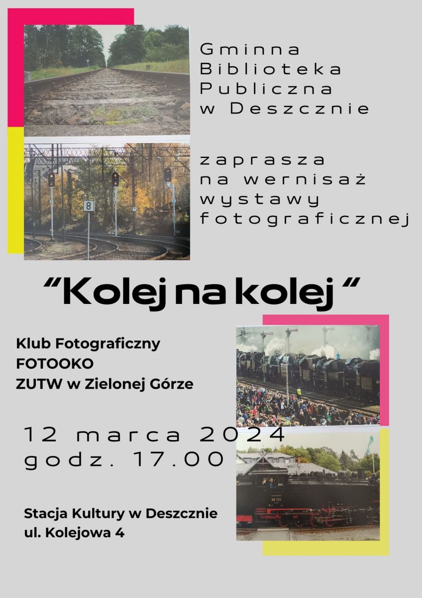 Czas na kolej wernisaż wystawy fotograficznej 