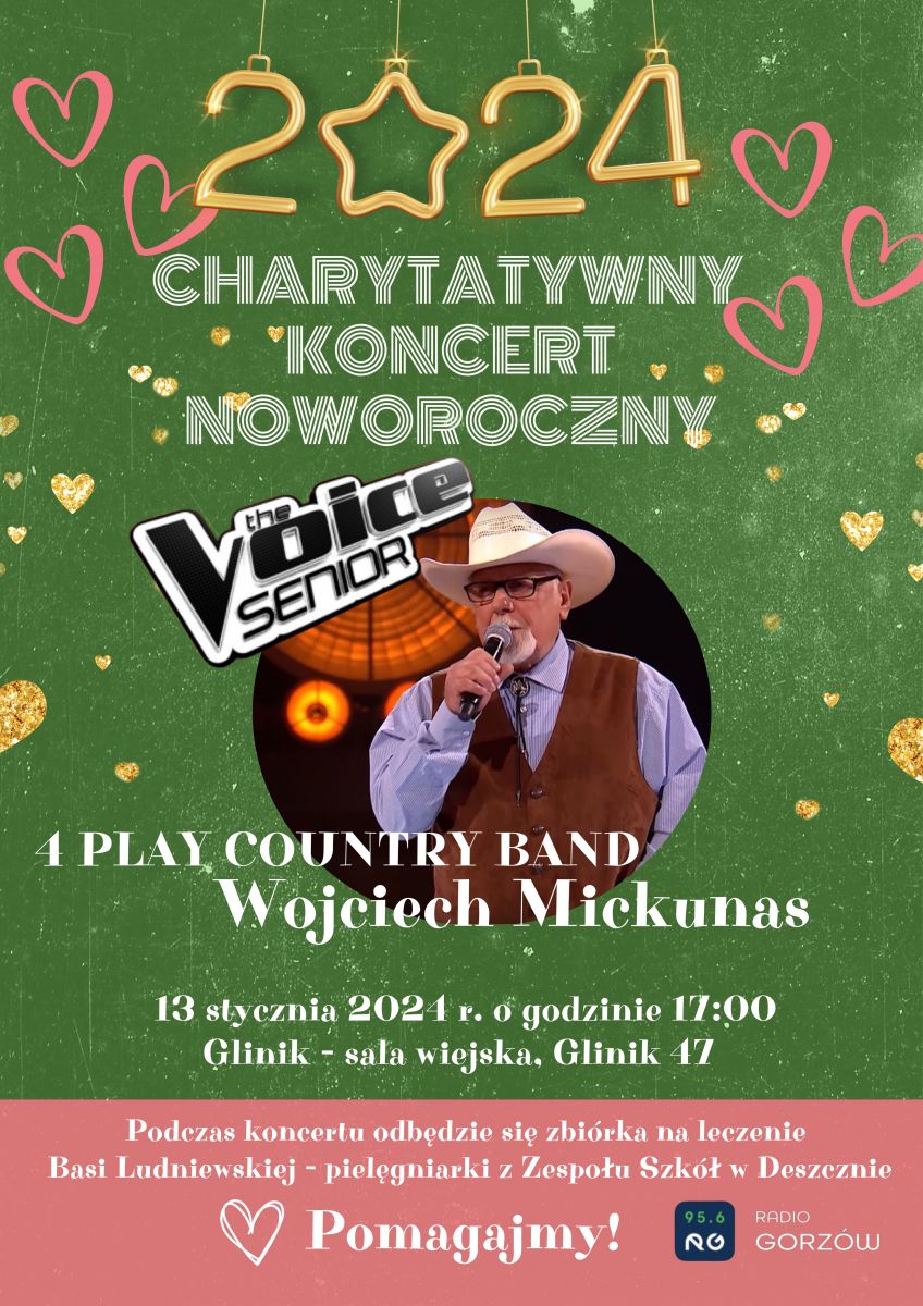 plakat koncert charytatywny 13.01.2024