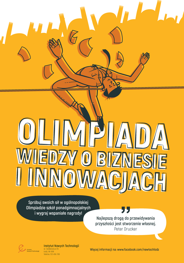 plakat Olimpiada Wiedzy o Biznesie